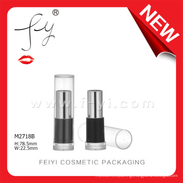 Clear Round Plastic Hot Sale Elegant Lipstick Bottle